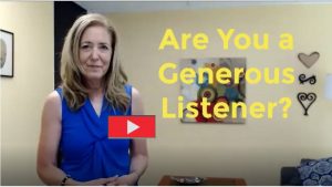 Three Things to do for Generous Listening